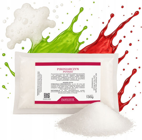 Potassium Metabisulfite 100g Disinfection Wine Stabilization