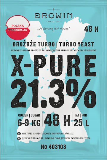 Distillery Yeast X-pure 48 21 3% 48 Hours