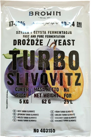 Browin Turbo Slivovitz Abfüllprodukte