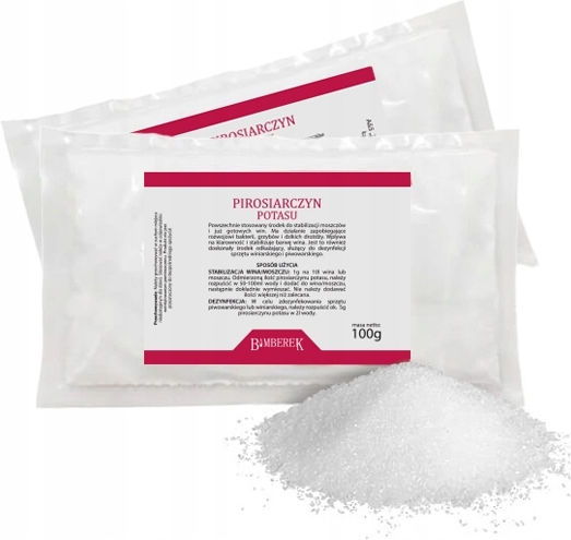 Potassium Metabisulfite 100g Disinfection Wine Stabilization