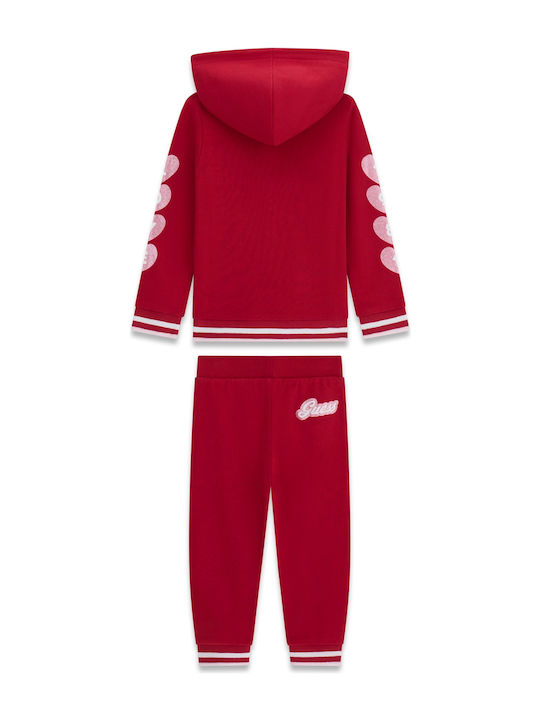 Kids Sweatpants Set With Jacket Pink