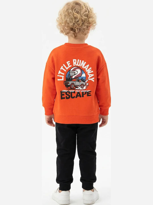 Kids Sweatpants Set Orange