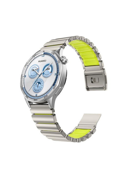 Huawei Watch Ultimate 2/Watch GT Runner 2/Watch GT 6 Pro 46mm Strap Titanium Alloy Rubber Titanium Green