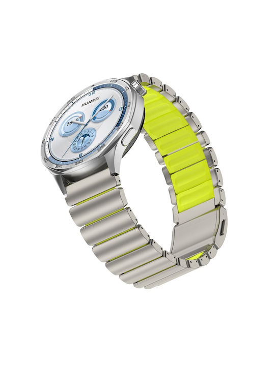 Huawei Watch Ultimate 2/Watch GT Runner 2/Watch GT 6 Pro 46mm Strap Titanium Alloy Rubber Titanium Green
