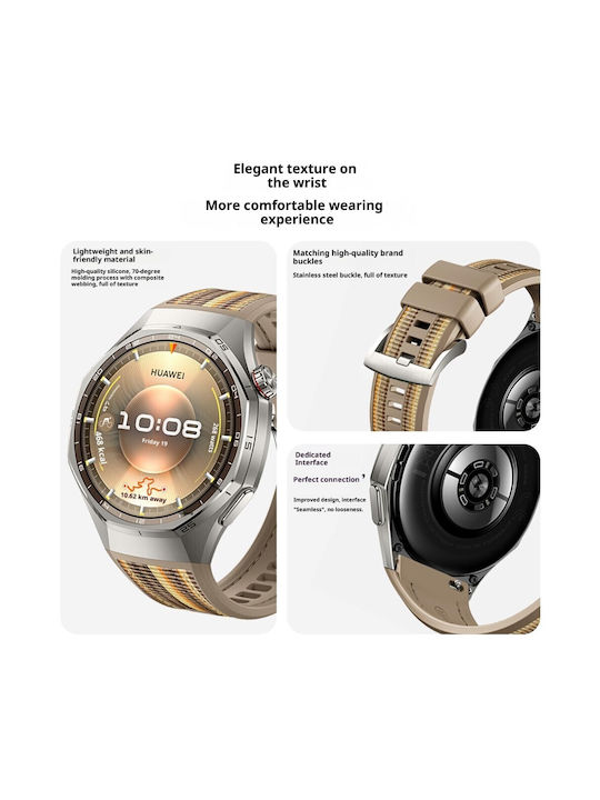 Huawei Watch Ultimate 2 Watch GT Runner 2 Watch GT 6 Pro 46mm Nylon Silicone Green