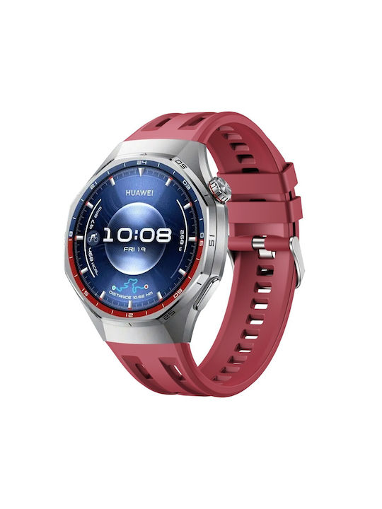 Huawei Watch Ultimate 2 Watch GT Runner 2 Watch GT 6 Pro 46mm Silicone Strap Wine Red
