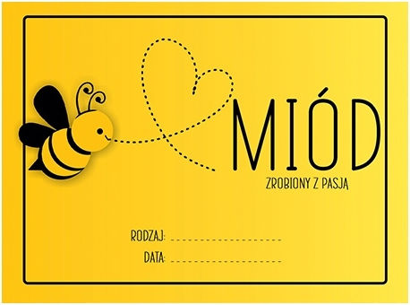 10x Αυτοκόλλητα Ετικετών Μελιού Βάζα Μελιου