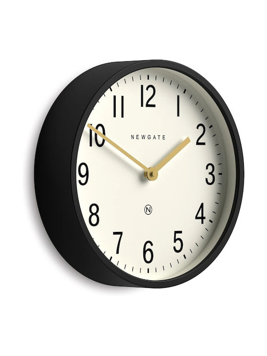 Newgate Master Edwards Silent Wall Clock Metallic Black Ø30cm