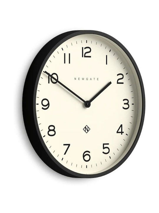 Newgate Echo Number Two Стенен часовник Металик Черен