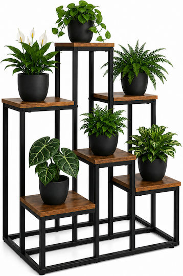 Suport Metalic Negru Pentru Plante 67x34.5x51cm
