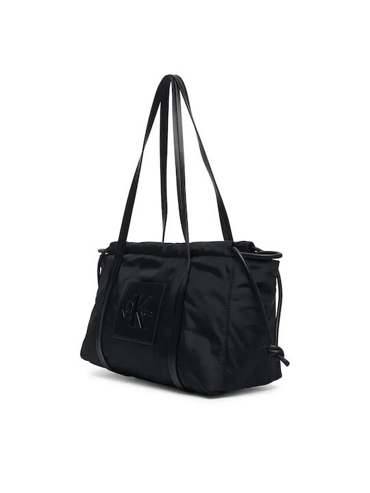 Embossed Monologo Women's Satchel Bag Black