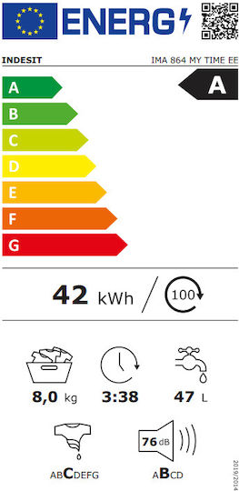 Indesit Waschmaschine 8kg 1400 Umdrehungen IMA 864 MY TIME EE