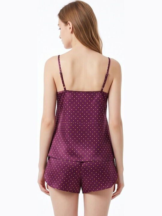 Jumelles Καλοκαιρινό Babydoll Μπορντο