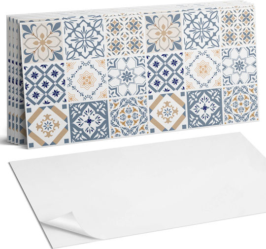 Easy Install Vinyl Tile Pack Mosaic Checkered Designs 6x60x30 Cm