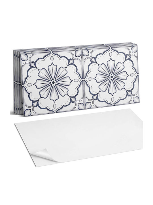 Set Vinyl Kacheln Dekoration Küche Oder Badezimmer Blumenmuster Fliese 6x60x30 cm