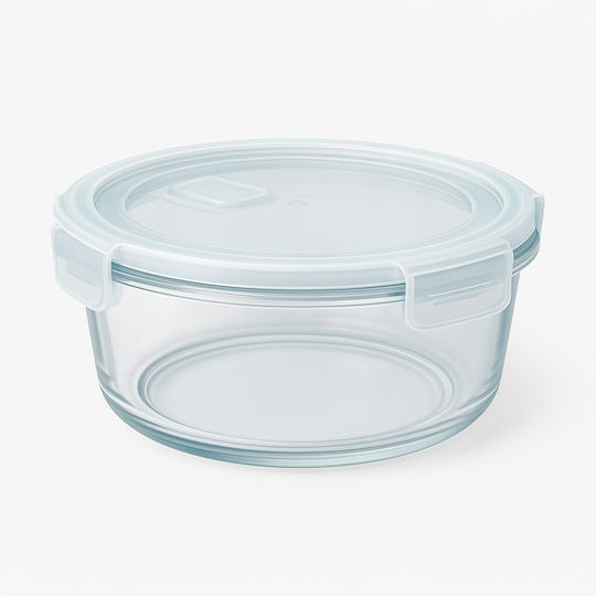 Bimberek Glas-Mittagsbox Weiß 950ml
