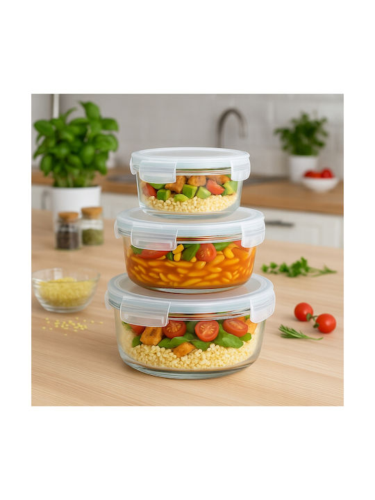 Bimberek Glas-Mittagsbox Weiß 950ml