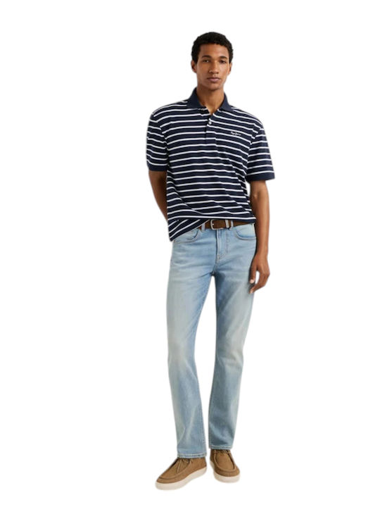Cash Men's Jeans Pants with Regular Straight Fit Light Blue