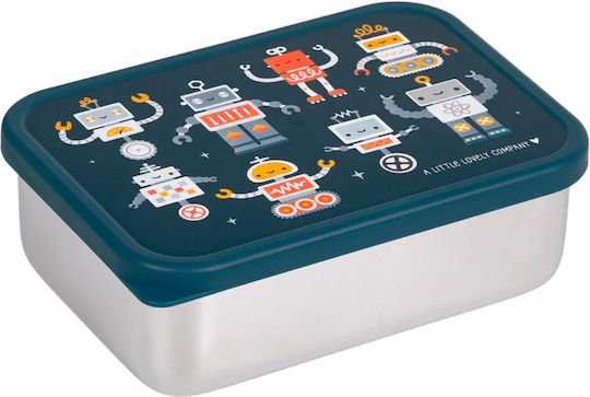 A Little Lovely Company Stainless Steel Kids' Dinner Set 0.35lt Silver
