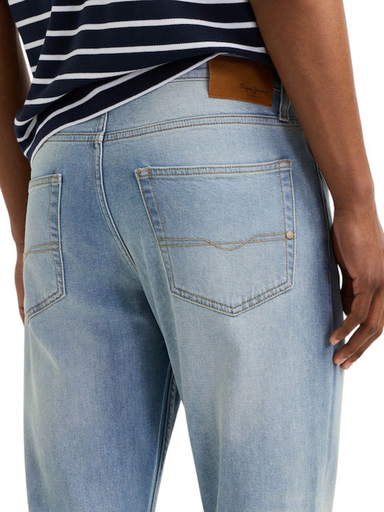 Cash Men's Jeans Pants with Regular Straight Fit Light Blue
