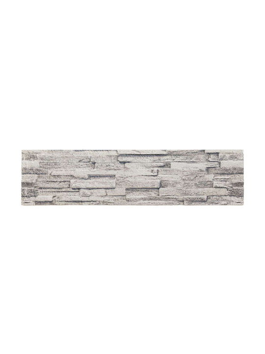 3D Wandpaneele Schaumstoff mit Kleber Graue 100x25x2cm 10Stücke