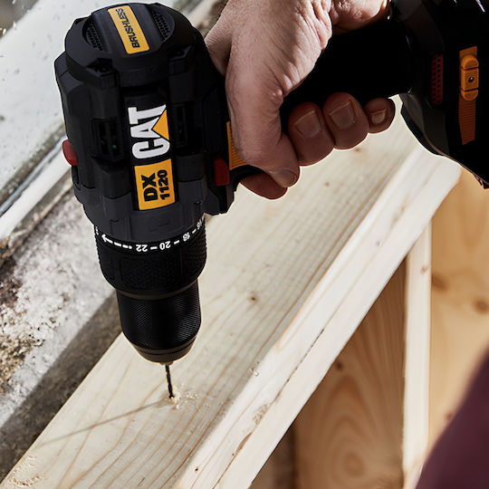 CAT DX1120B Percussive Battery Drill Driver Solo Brushless 18V