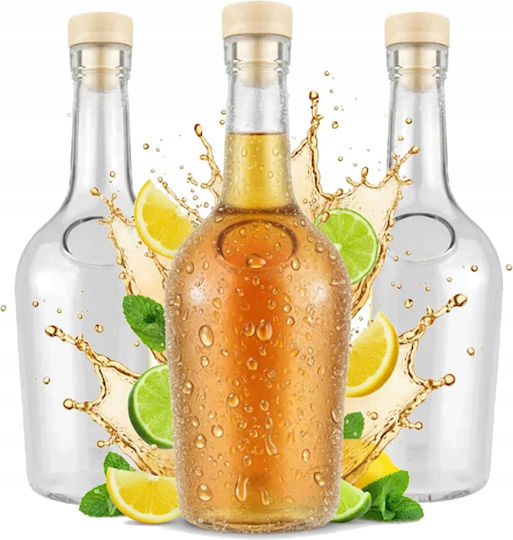 Set 40 Sticle de Sticlă Gloria 500ml Sticlă pentru Sucuri și Lichior + Capac