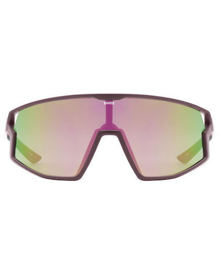 Uvex Cycling Glasses With Pink Frame And Mirror Lenses