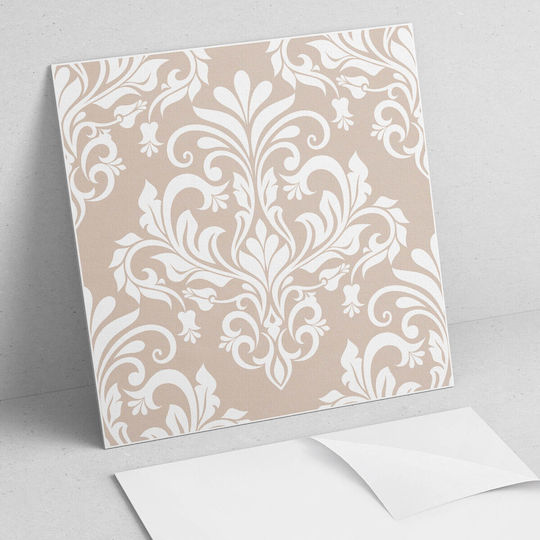 Plăci De Vinil Decorațiune Bucătărie Sau Baie Design Elegant Cu Plante 4x50x50 Bucăți