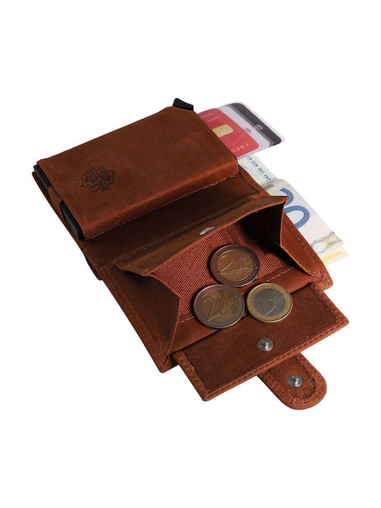 Кожен Мъжки Портфейл с RFID Тауп