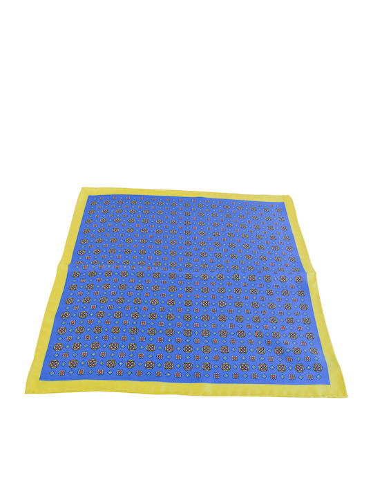 Men's Silky Blue Handkerchief
