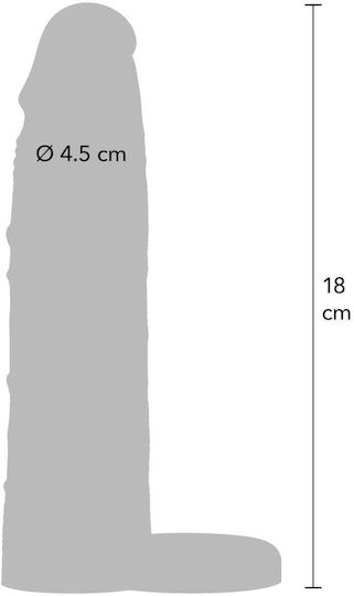Hidden Desire Inferno Penis-Verlängerung aus Silikon mit Ring 18 Cm Schwarz