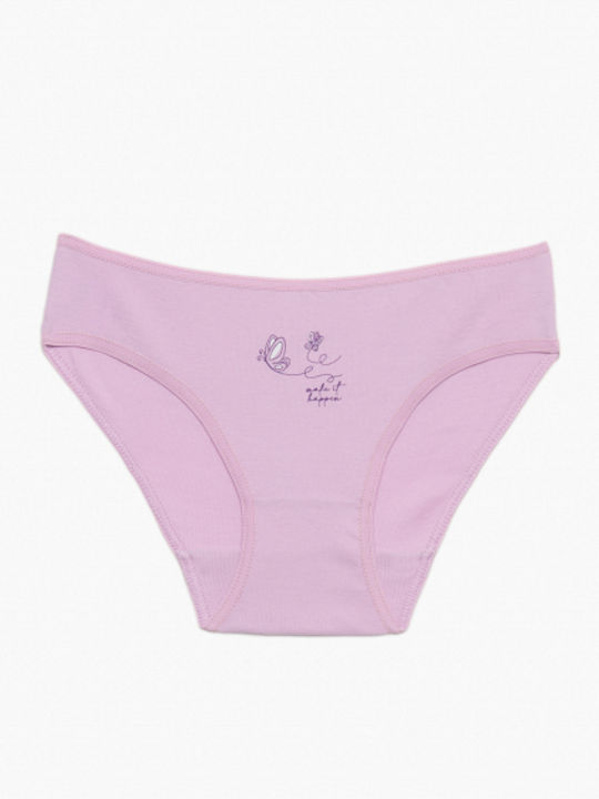Pretty Baby Set Kids Panties 6 Pieces Pink-Lilac-Fuchsia