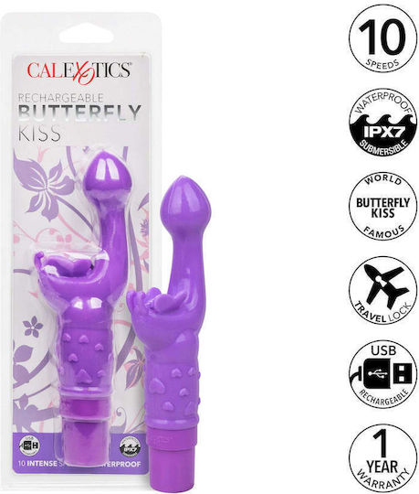 Calexotics Butterfly Kiss Mini Вибратор G-Spot 10 см Лилав