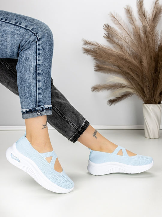 Adidași Flatforms Pentru Femei Albastru