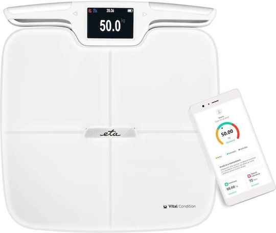 ETA Smart Badezimmerwaage 180kg Transparent ETA8779