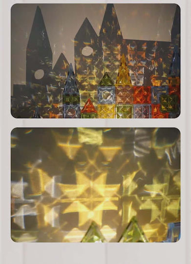 Магнитна Конструкторска Игра Diamond Face 54 Части – 02 За Деца 3+ Години