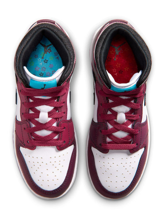 Air  1 Mid Se Adidasi copii High Roșii