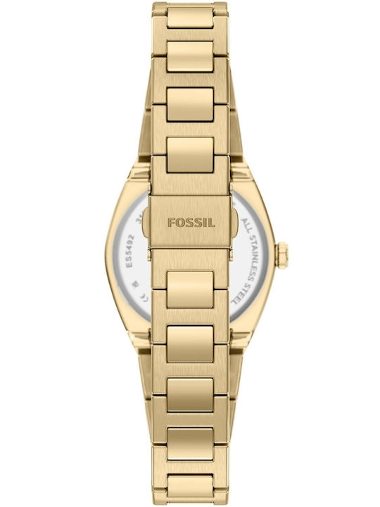 Fossil Trei Ceasuri Dama 27mm Baterie Cu Brățară Din Metal Auriu