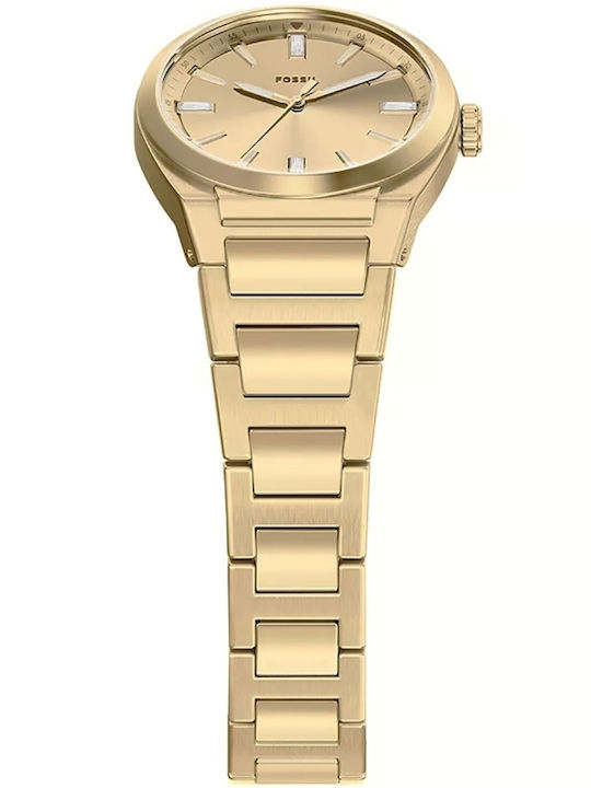 Fossil Trei Ceasuri Dama 27mm Baterie Cu Brățară Din Metal Auriu