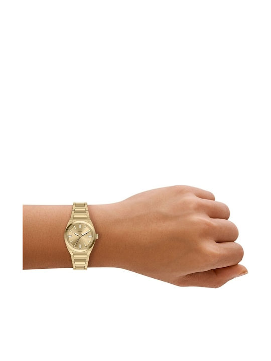 Fossil Trei Ceasuri Dama 27mm Baterie Cu Brățară Din Metal Auriu
