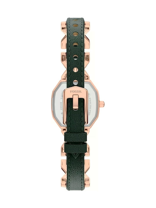 Fossil Trei Ceasuri Dama 22mm Baterie Cu Brățară Din Metal Rose Gold