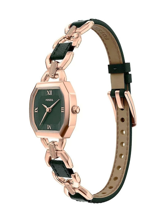 Fossil Trei Ceasuri Dama 22mm Baterie Cu Brățară Din Metal Rose Gold