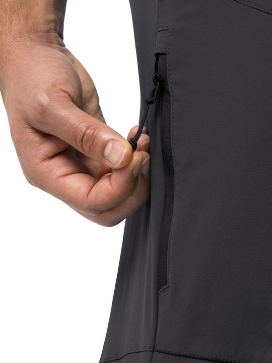 Jack Wolfskin Pantaloni Lungi de Drumeție Pentru Bărbați Negru