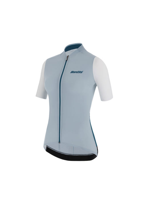 Santini Santini Damen Kurze Ärmel Fahrradtrikot Blau