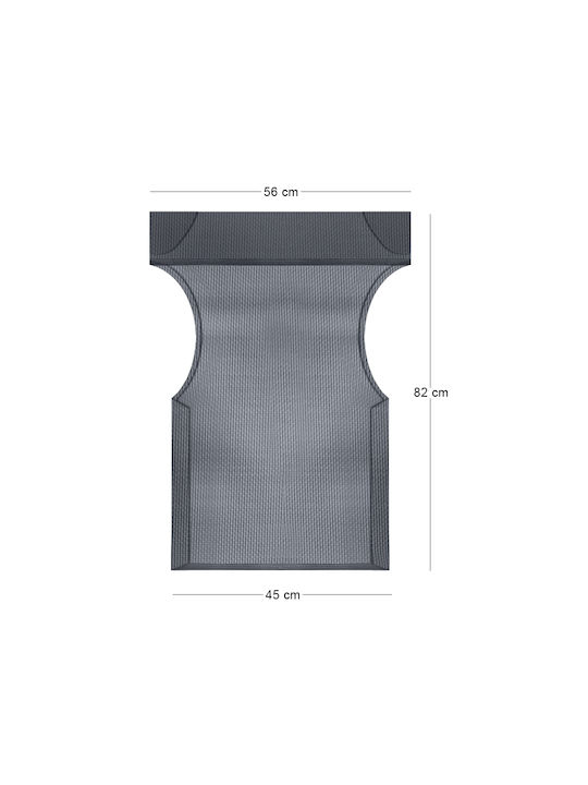 Megapap Pânză pentru scaun de regizor Queen Negru 56x82cm
