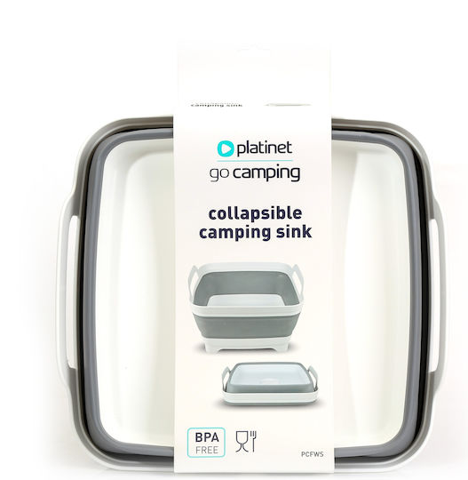 Platinet Silicon Waschbecken für Campingmöbel Faltbar 30,5x30cm
