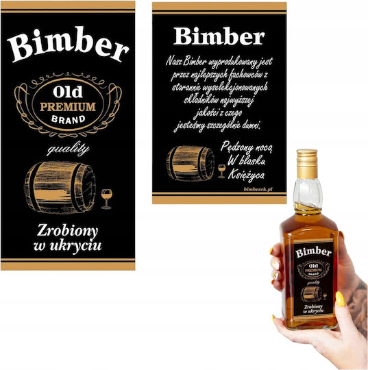 Bimberek 10 бр Самозалепващи се Етикети в Черен Цвят