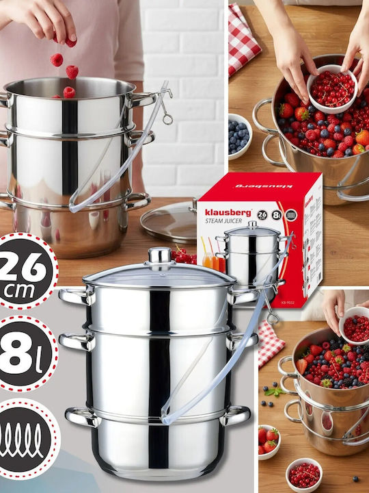 Klausberg Stainless Steel Pot Marmite 8lt /