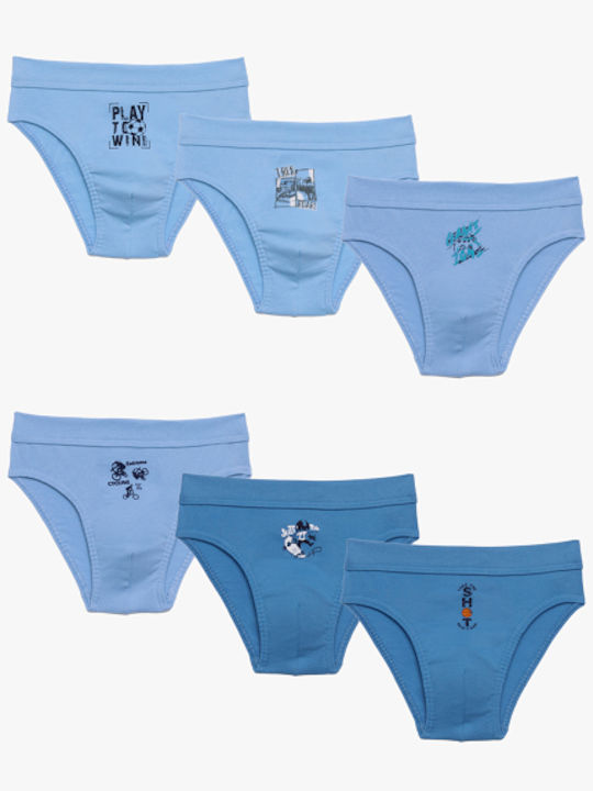Pretty Baby Set Kids Panties 6 Pieces Light Blue-Sea Blue-Royal Blue Pretty Baby Set Kids Panties 6 Pieces Light Blue-Sea Blue-Royal Blue